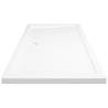 Rectangular ABS Shower Base Tray White 70x120 cm - Hipo Market