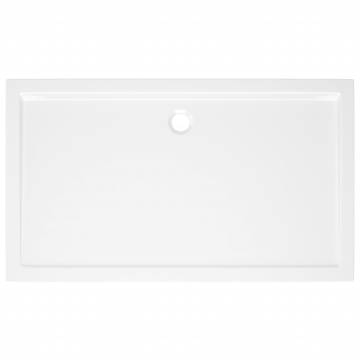 Rectangular ABS Shower Base Tray White 70x120 cm - Hipo Market