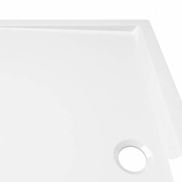 Rectangular ABS Shower Base Tray White 70x120 cm - Hipo Market