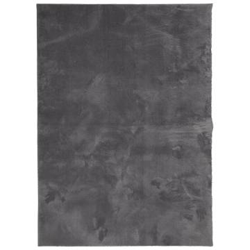 HUARTE Soft Washable Rug - Anthracite 140x200 cm | HipoMarket