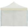 Folding Pop-up Party Tent 3x9m with 8 Sidewalls - Cream