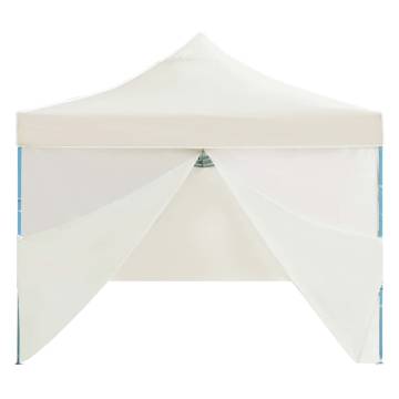 Folding Pop-up Party Tent 3x9m with 8 Sidewalls - Cream