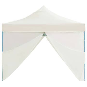 Folding Pop-up Party Tent 3x9m with 8 Sidewalls - Cream