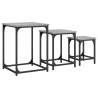 Nesting Coffee Tables Set - Grey Sonoma Engineered Wood (3 pcs)