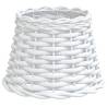 Stylish White Wicker Lamp Shade Ø20x15 cm | Hipomarket