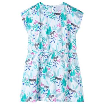 Kids' Dress Ecru & Dark Mint Size 104 | Hipomarket