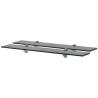 Floating Shelves 2 pcs Glass 70x10 cm 8 mm Colour black Size 70 x 10 cm Quantity in Package 2 Number of Pieces 1 