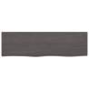 Wall Shelf Dark Brown - Solid Oak 100x30 cm | Hipo Market