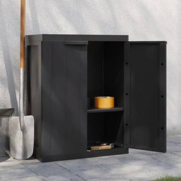 Outdoor Storage Cabinet Black 65x37x85 cm - Hipomarket