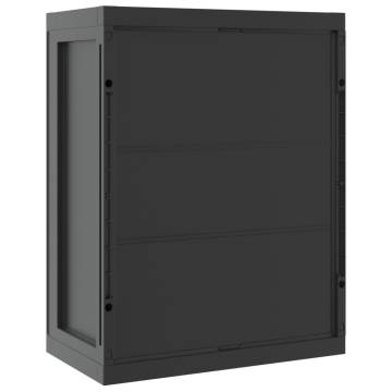 Outdoor Storage Cabinet Black 65x37x85 cm - Hipomarket