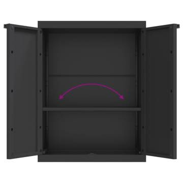 Outdoor Storage Cabinet Black 65x37x85 cm - Hipomarket