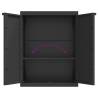 Outdoor Storage Cabinet Black 65x37x85 cm - Hipomarket