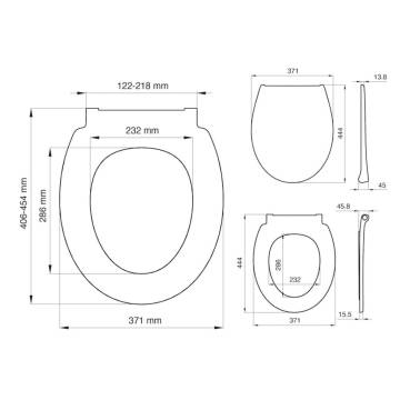 Tiger Toilet Seat Pasadena - Soft-Close White Thermoplast