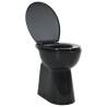 High Rimless Toilet - Soft Close & 7cm Higher Ceramic Black