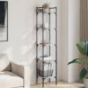 Bookshelf 5-Tier Grey Sonoma 35x30x174 cm Engineered Wood Colour grey sonoma Quantity in Package 1 Height 174 cm 