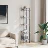 5-Tier Grey Sonoma Bookshelf | Space-Saving Design