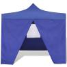 Foldable Tent 3x3m with 4 Walls - Blue for Outdoor Events