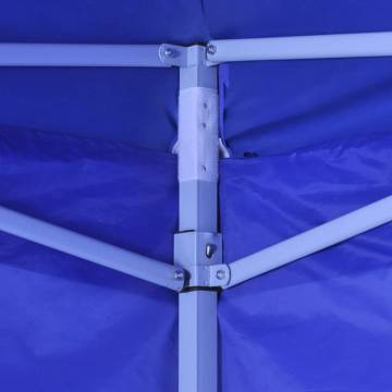 Foldable Tent 3x3m with 4 Walls - Blue for Outdoor Events