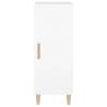 Stylish White Sideboard - 34.5x34x90 cm Engineered Wood