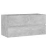 Concrete Grey Sink Cabinet with Built-in Basin | Hipomarket