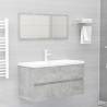 Concrete Grey Sink Cabinet with Built-in Basin | Hipomarket