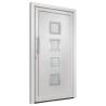 Elegant White Front Door 88x200 cm - Secure & Stylish