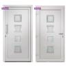 Elegant White Front Door 88x200 cm - Secure & Stylish