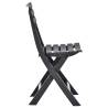 Folding Garden Chairs - 2 pcs Weather-Resistant Anthracite