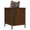 Elegant Brown Oak Storage Bench | 40x42.5x50 cm | HipoMarket