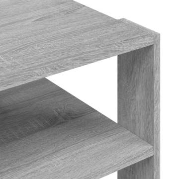 Elegant Grey Sonoma Coffee Table - 59.5x59.5x40 cm