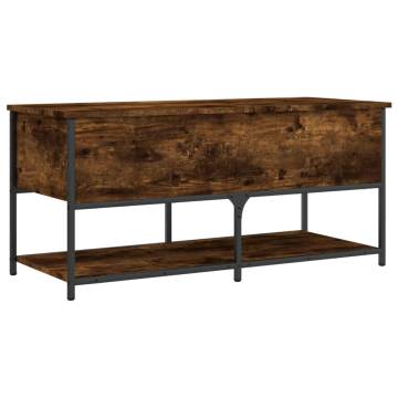 Storage Bench Smoked Oak - Stylish & Functional (100x42.5x47 cm)