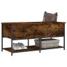 Storage Bench Smoked Oak - Stylish & Functional (100x42.5x47 cm)