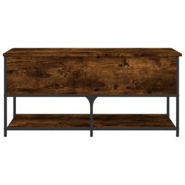 Storage Bench Smoked Oak - Stylish & Functional (100x42.5x47 cm)