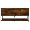 Storage Bench Smoked Oak - Stylish & Functional (100x42.5x47 cm)