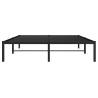 Metal Bed Frame Black 135x190 cm Double - Robust Design