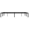 Metal Bed Frame Black 135x190 cm Double - Robust Design