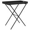 Folding Tray Table Black 65x40 cm | Hipomarket UK