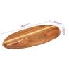 Solid Wood Acacia Chopping Board 50x25x2.5 cm - Essential Tool