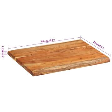 Solid Acacia Wood Chopping Board - 50x38x2.5 cm