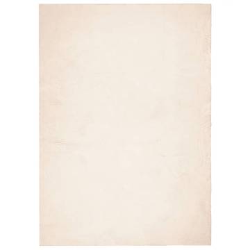 HUARTE Soft Beige Rug 140x200 cm - Washable & Non-Slip