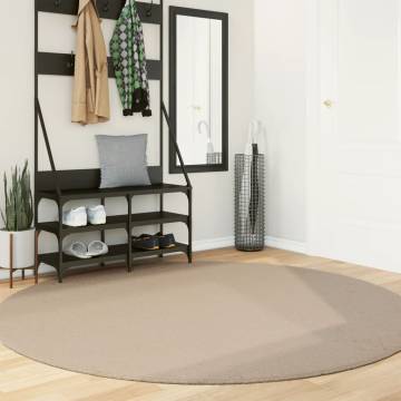 HUARTE Soft Washable Rug - Sand Ø 200 cm | Hipomarket