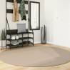 Rug HUARTE Short Pile Soft and Washable Sand Ø 200 cm Colour sand Size Ø 200 cm 