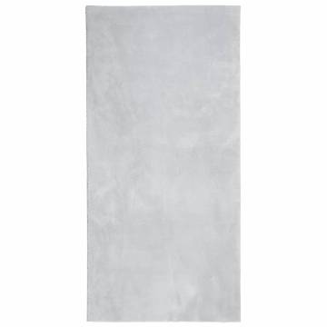 HUARTE Grey Short Pile Rug 100x200 cm - Soft & Washable