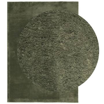 HUARTE Soft Washable Rug - Forest Green 120x170 cm | Hipomarket