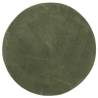 HUARTE Short Pile Soft Washable Rug Ø 100 cm - Forest Green