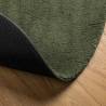 HUARTE Short Pile Soft Washable Rug Ø 100 cm - Forest Green