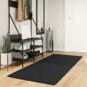 Rug HUARTE Short Pile Soft and Washable Black 80x200 cm Colour black Size 80 x 200 cm 