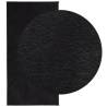 HUARTE Short Pile Soft Black Rug 100x200 cm - Hipomarket