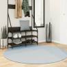 Rug HUARTE Short Pile Soft and Washable Blue Ø 160 cm Colour blue Size Ø 160 cm 