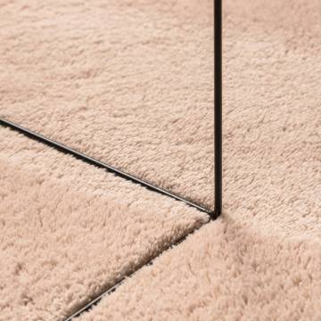 HUARTE Short Pile Soft Washable Rug - Blush 100x200 cm